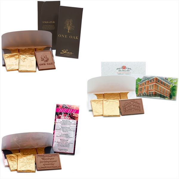 CC7325 Deluxe Chocolate Trio With Custom Imprint